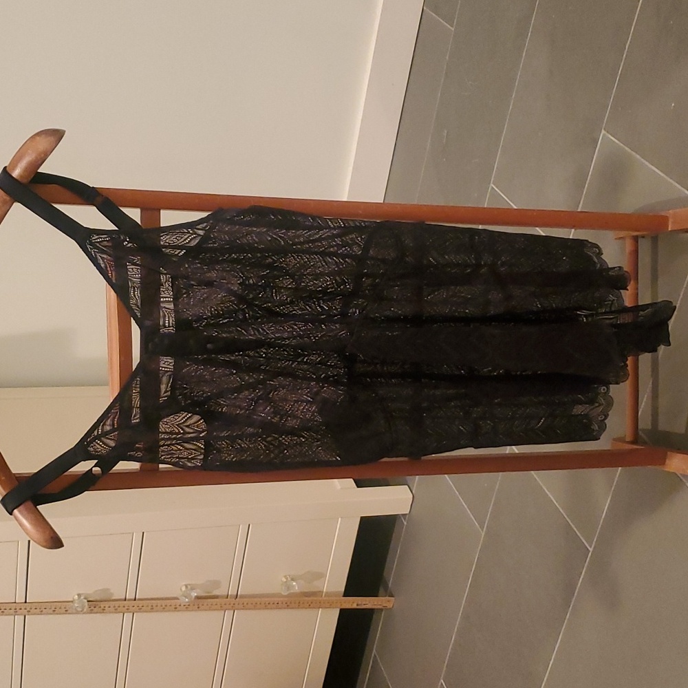 Cosabella Ferrara black lace bodysuit. US size XL.